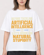 Mockup Boxy Heavyweight Tee White female close-up 33