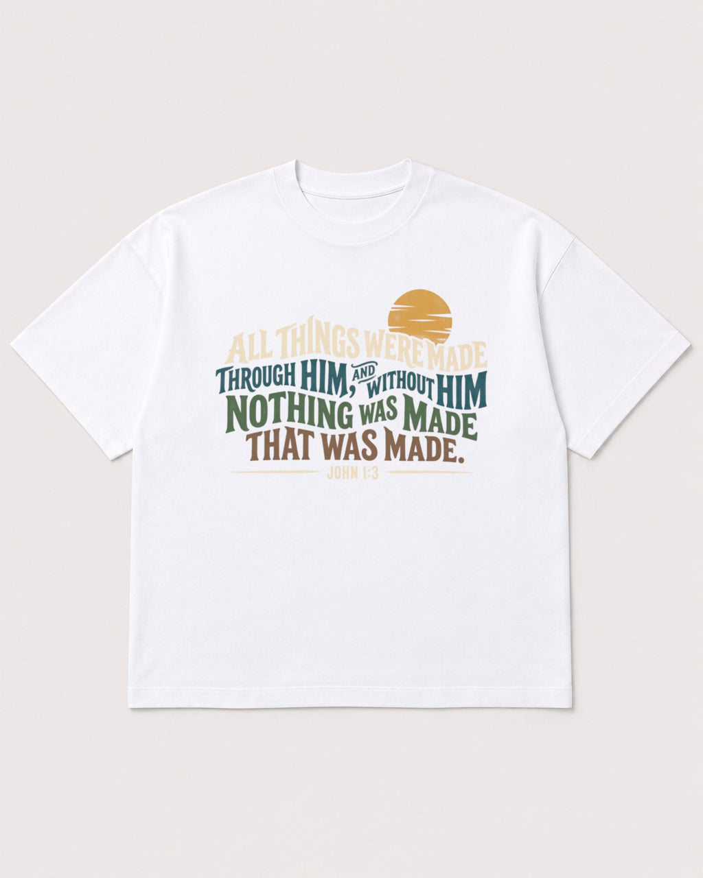 Mockup Boxy Heavyweight Tee White product