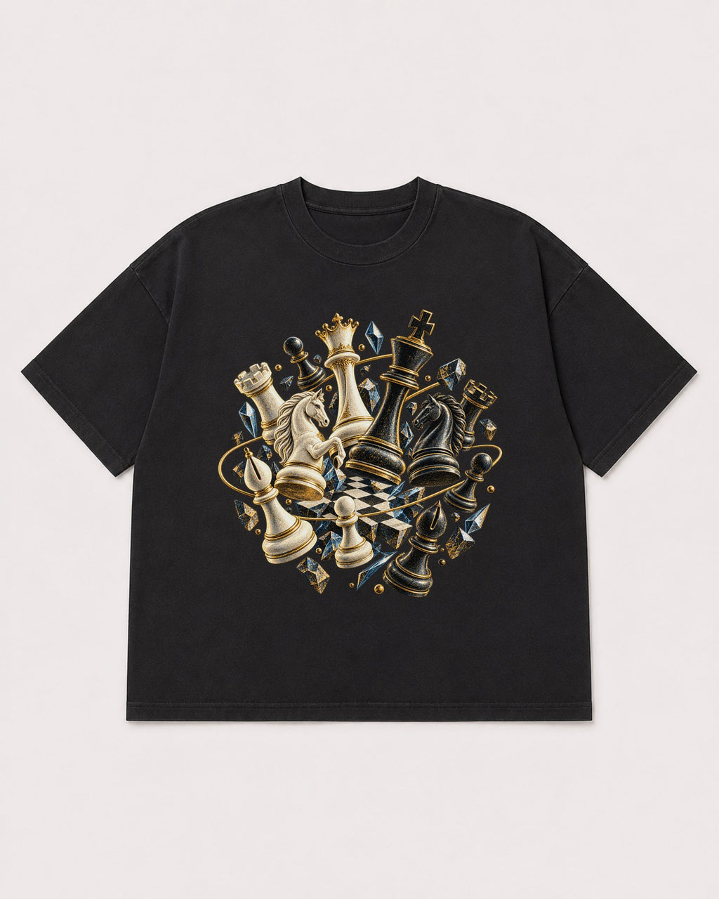 Mockup Boxy Heavyweight Tee Black product