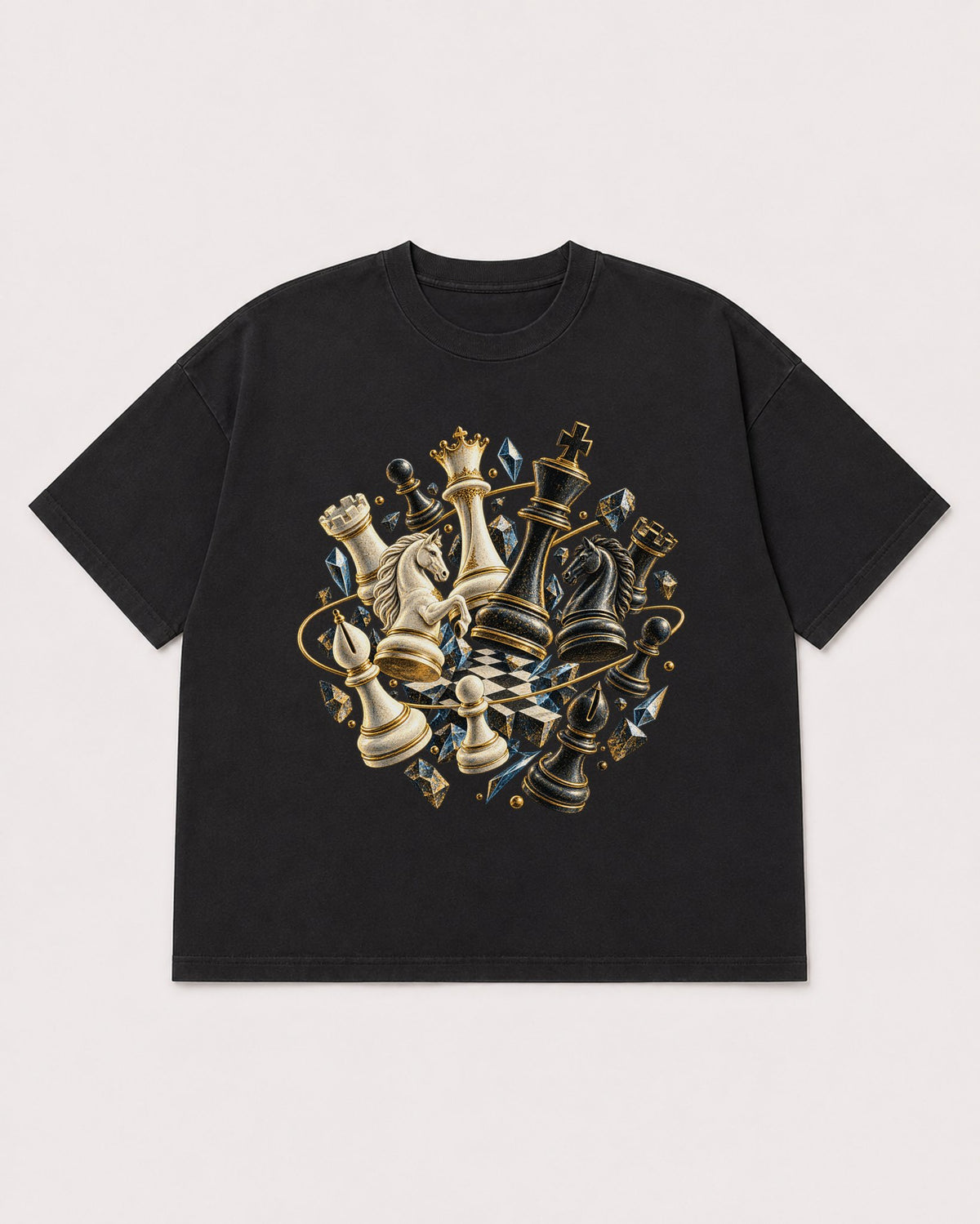 Mockup Boxy Heavyweight Tee Black product