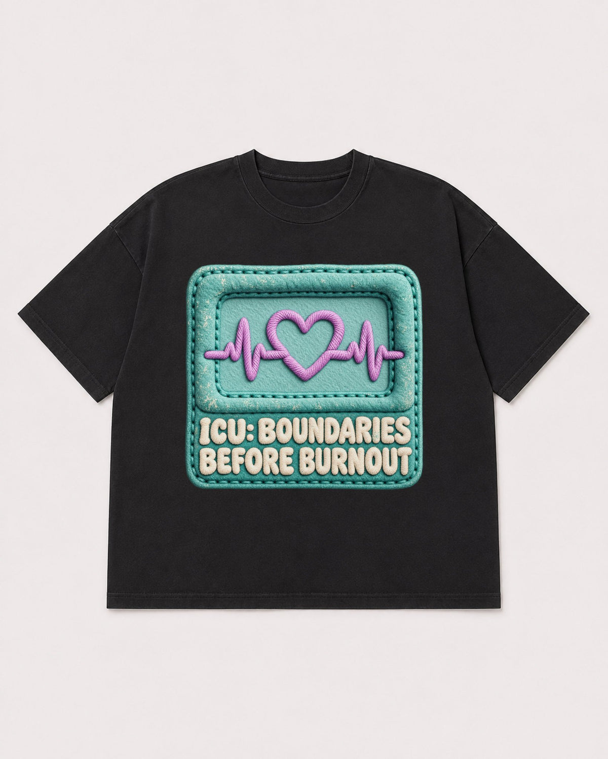 Mockup Boxy Heavyweight Tee Black product