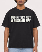 Mockup Boxy Heavyweight Tee Black male close-up 45