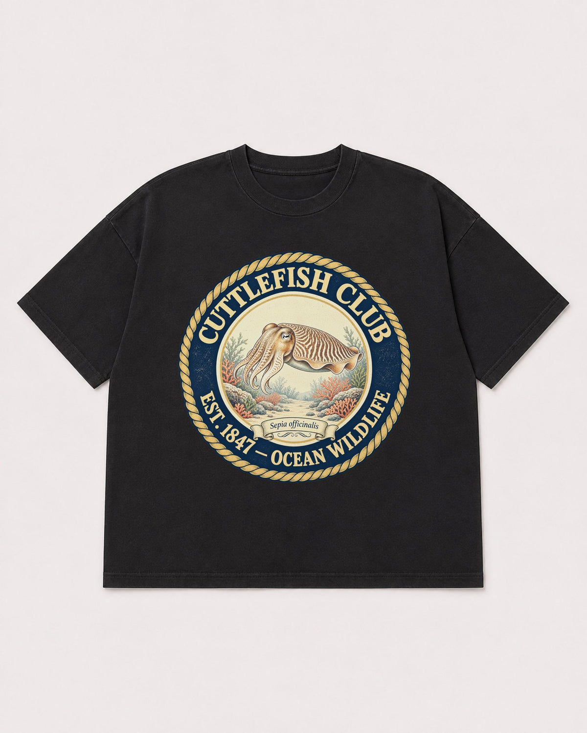 Mockup Boxy Heavyweight Tee Black product