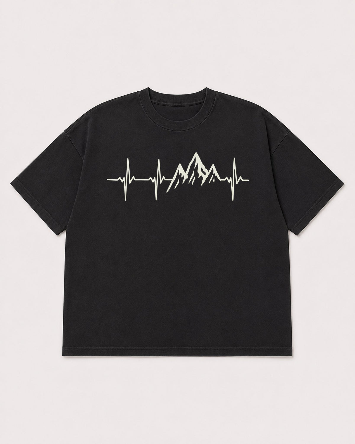 Mockup Boxy Heavyweight Tee Black product