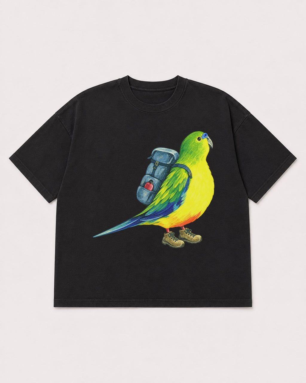 Mockup Boxy Heavyweight Tee Black product