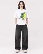 Mockup Boxy Heavyweight Tee White female full-body 03