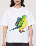 Mockup Boxy Heavyweight Tee White female close-up 03