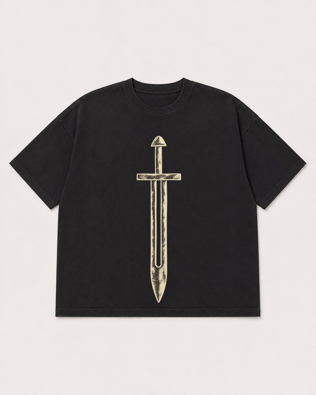 Mockup Boxy Heavyweight Tee Black product