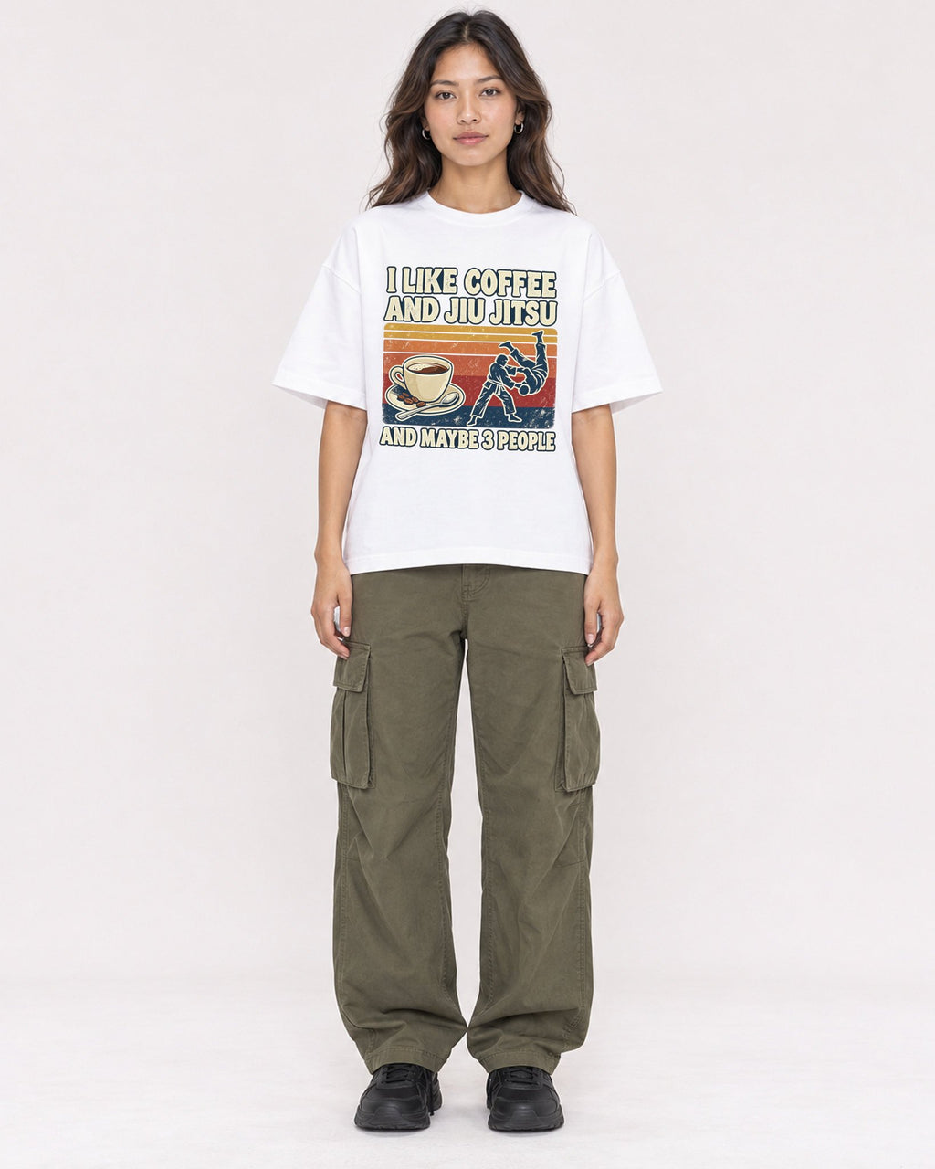 Mockup Boxy Heavyweight Tee White female full-body 02