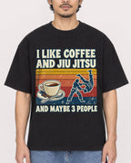 Mockup Boxy Heavyweight Tee Black male close-up 02