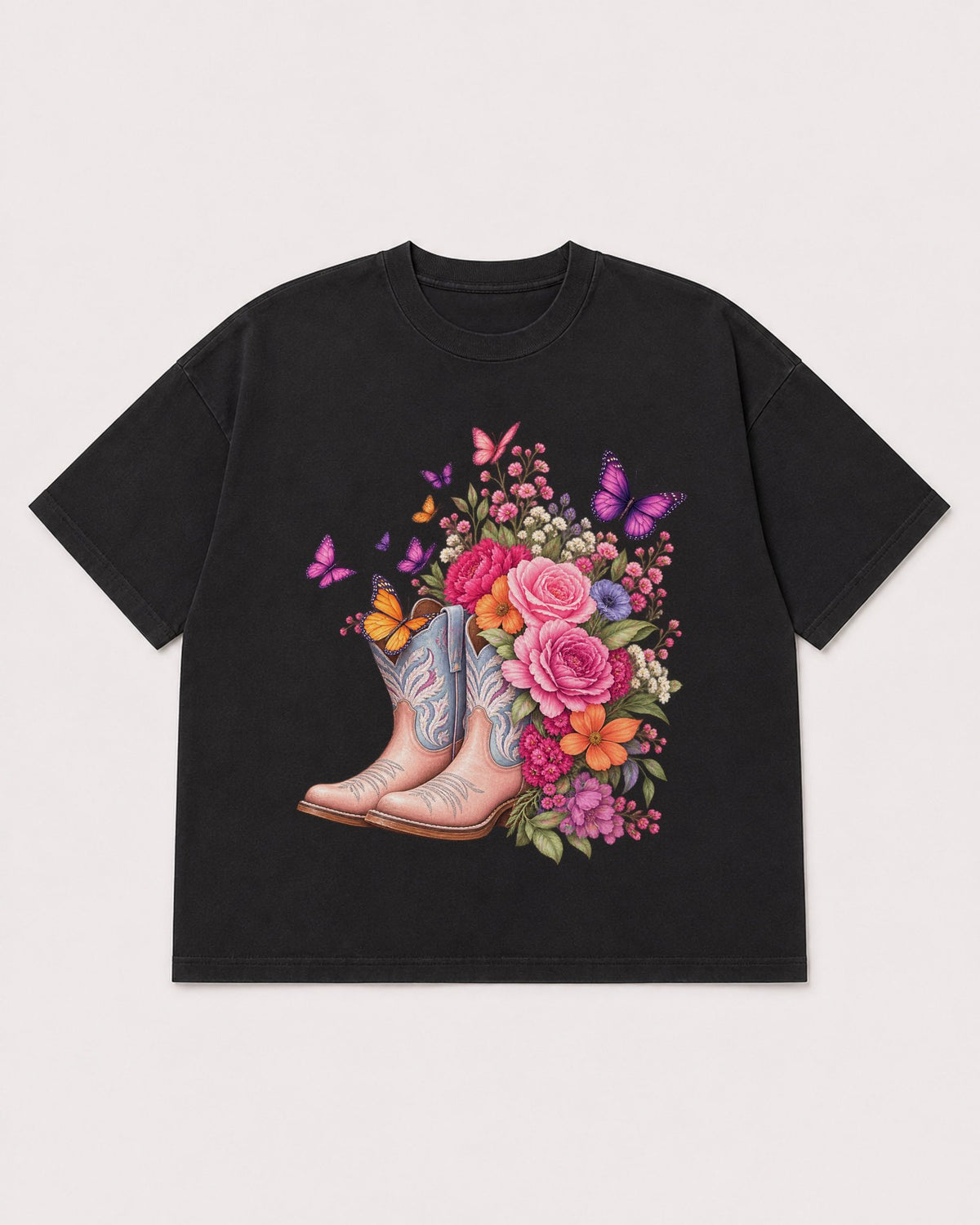 Mockup Boxy Heavyweight Tee Black product