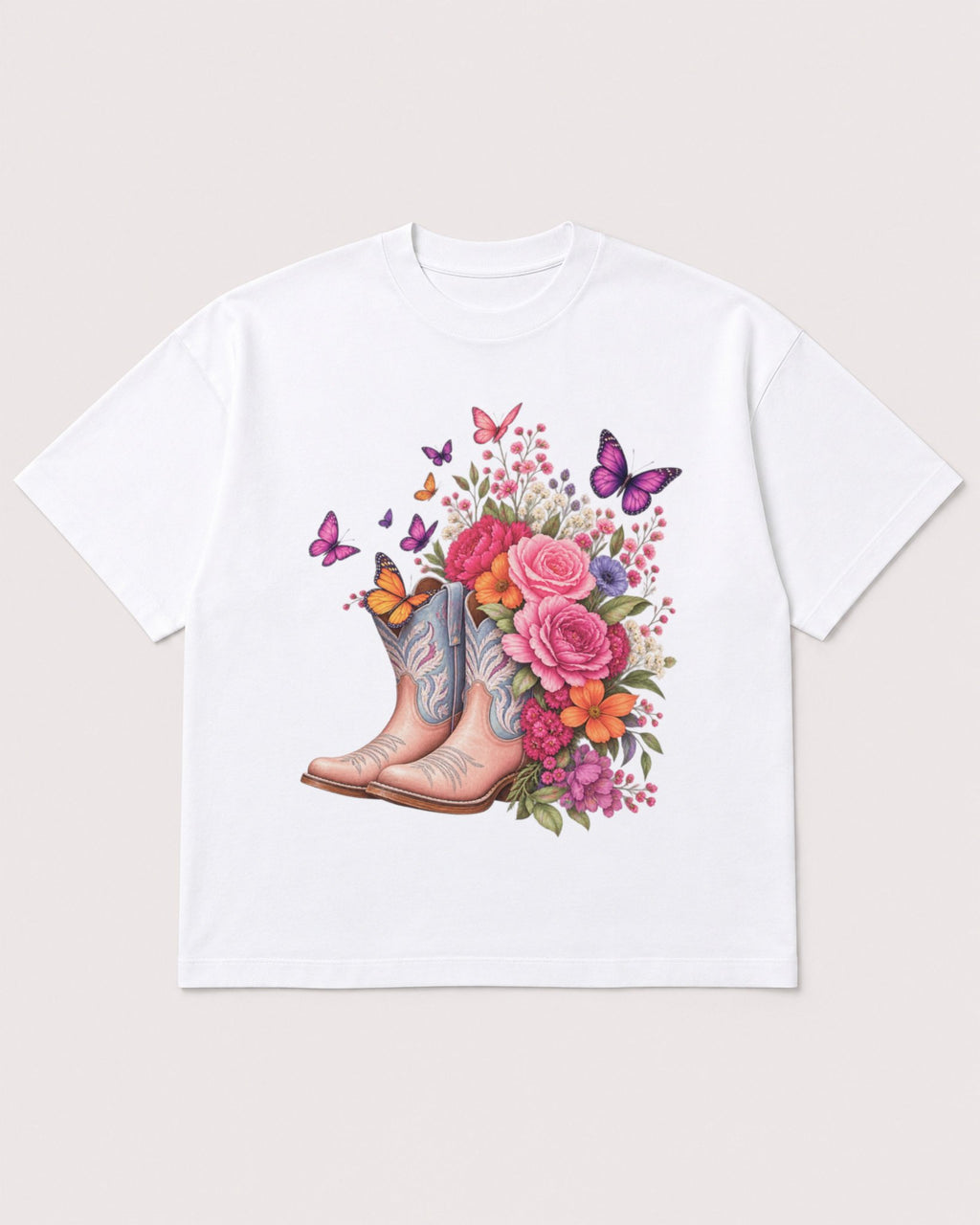 Mockup Boxy Heavyweight Tee White product