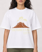 Mockup Boxy Heavyweight Tee White female close-up 07