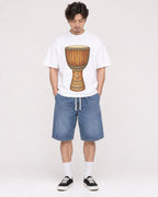 Mockup Boxy Heavyweight Tee White male full-body 03