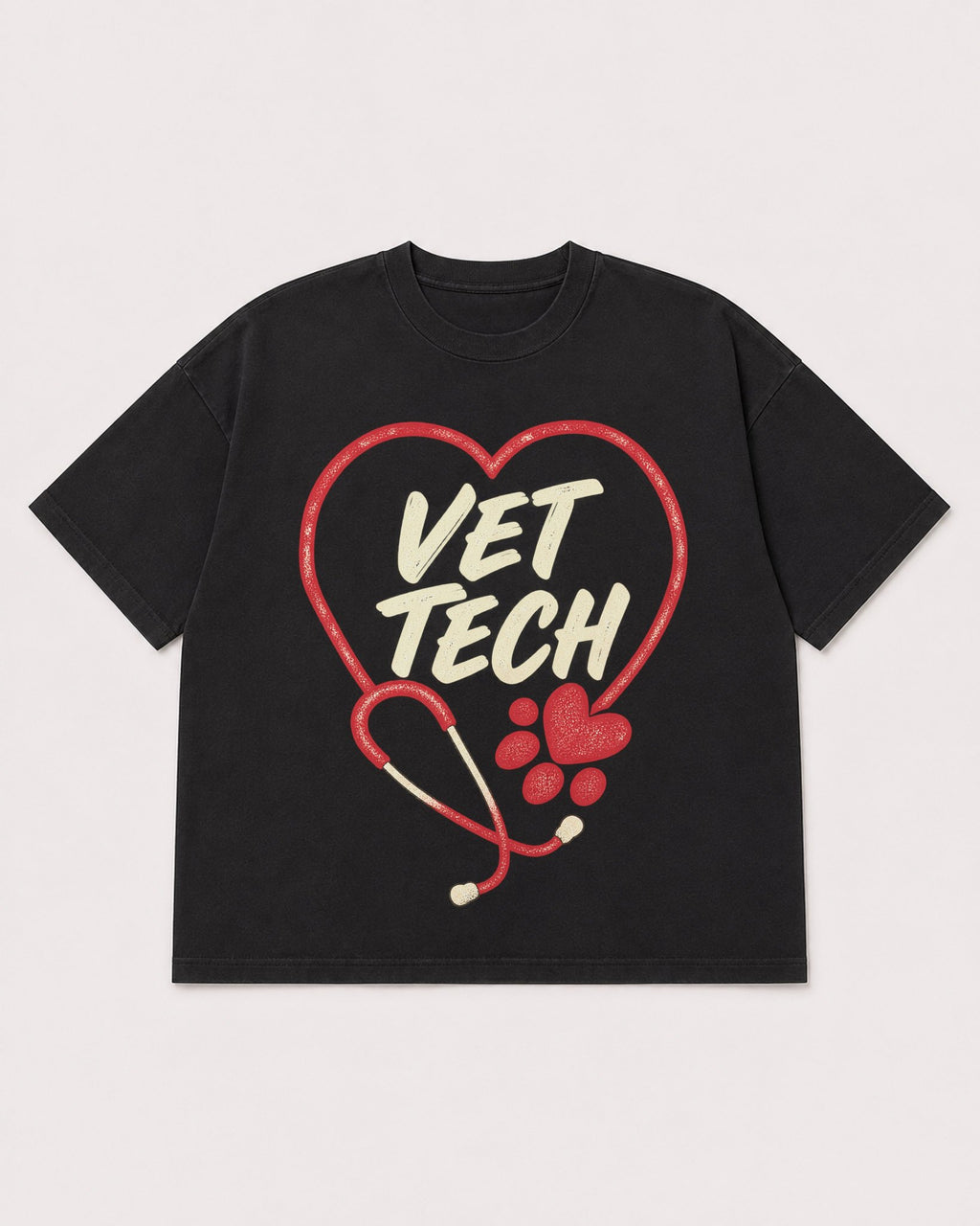 Mockup Boxy Heavyweight Tee Black product