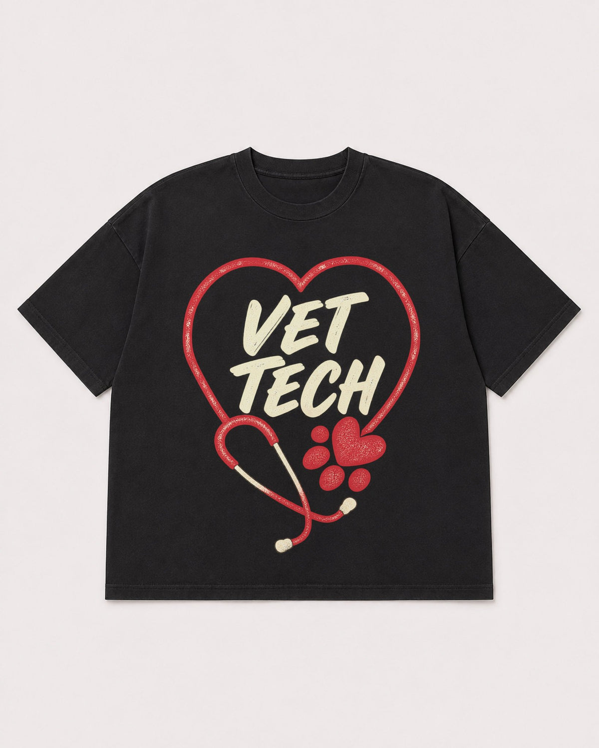 Mockup Boxy Heavyweight Tee Black product