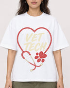 Mockup Boxy Heavyweight Tee White female close-up 02