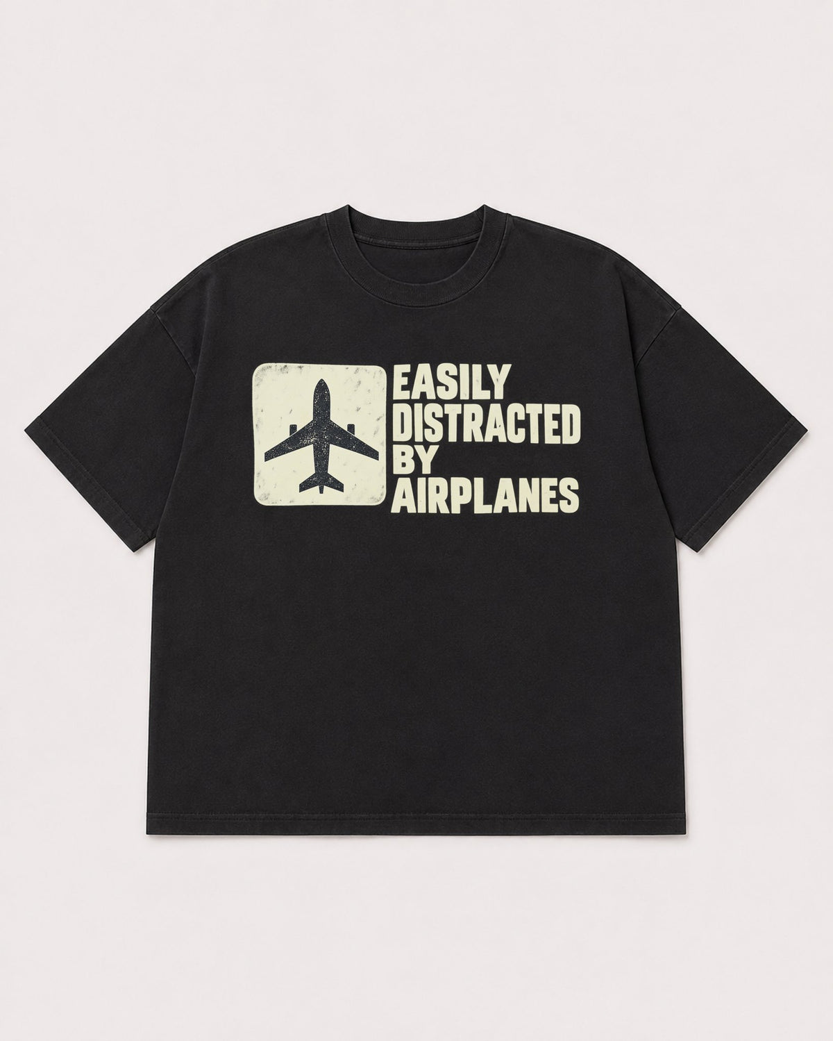 Mockup Boxy Heavyweight Tee Black product