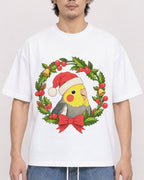 Mockup Boxy Heavyweight Tee White male close-up 03