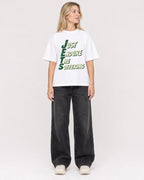 Mockup Boxy Heavyweight Tee White female full-body 08