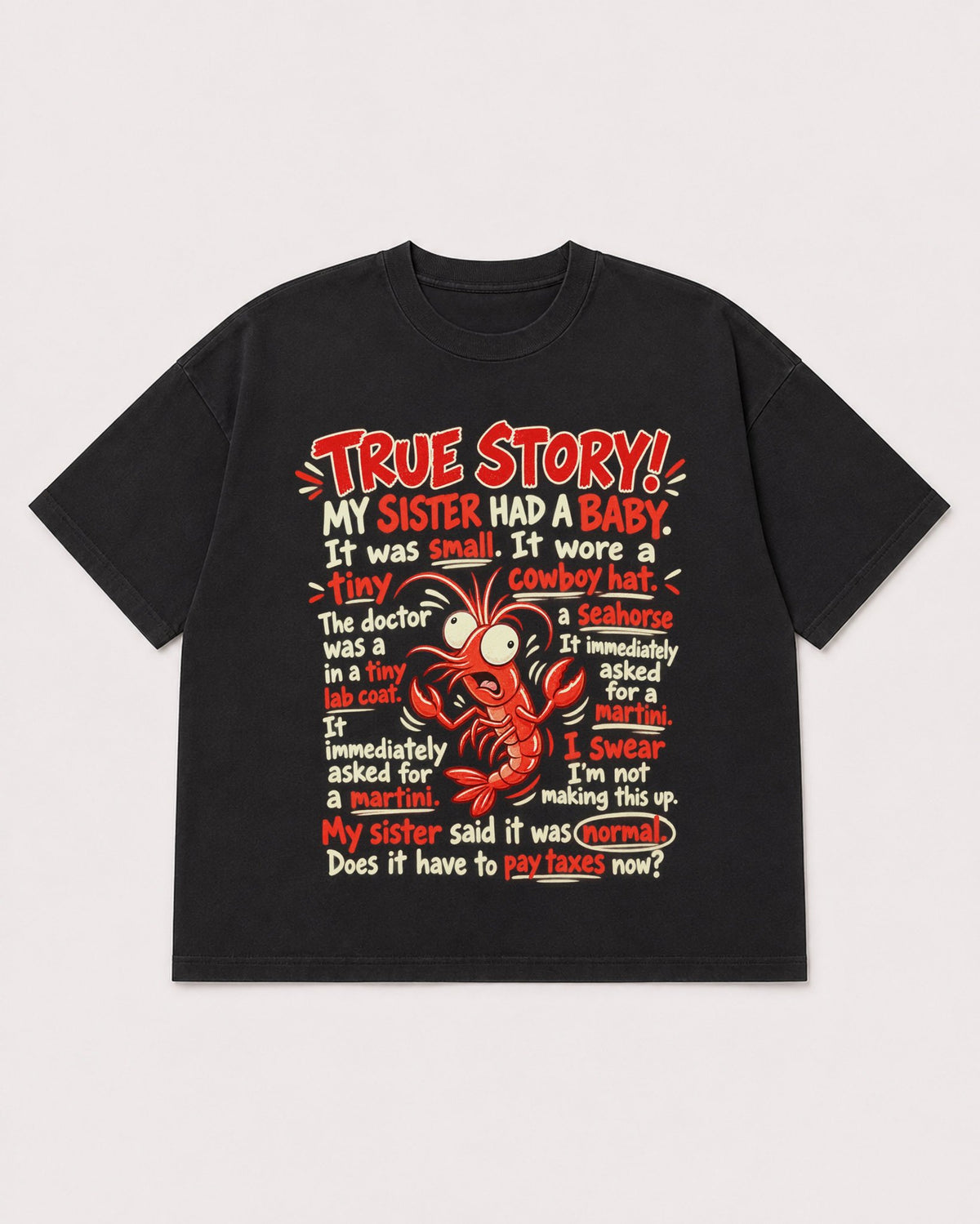 Mockup Boxy Heavyweight Tee Black product