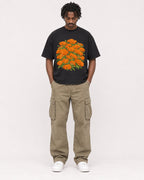 Mockup Boxy Heavyweight Tee Black male full-body 04