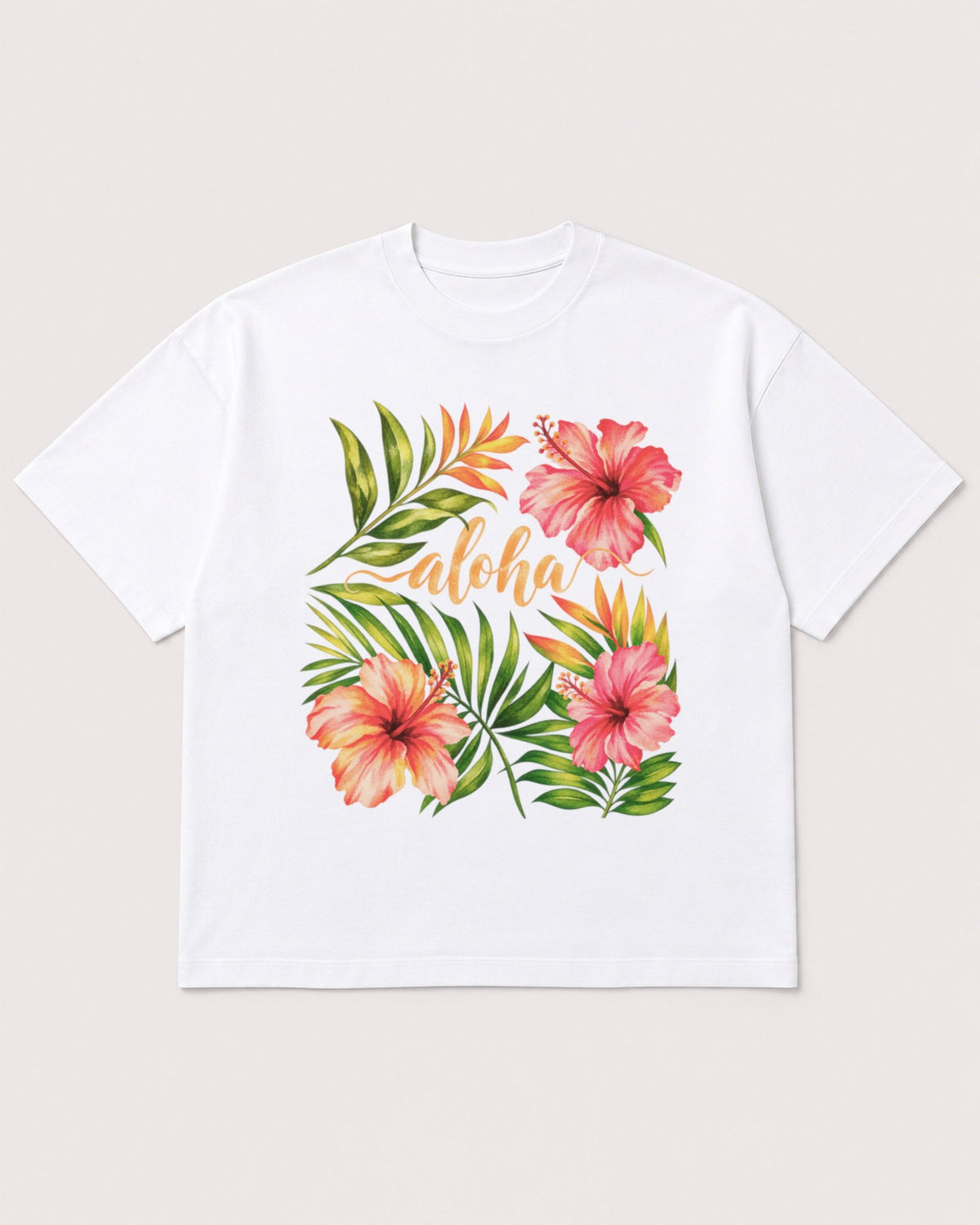 Mockup Boxy Heavyweight Tee White product
