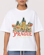 Mockup Boxy Heavyweight Tee White female close-up 16