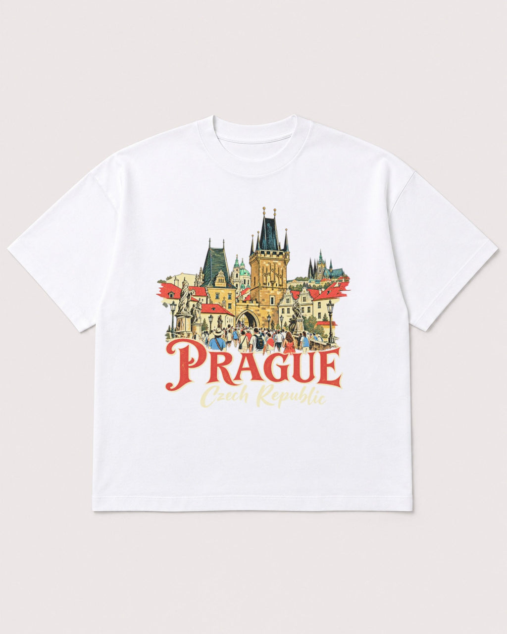 Mockup Boxy Heavyweight Tee White product