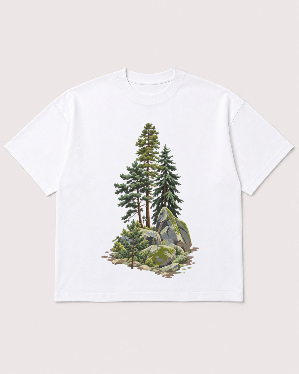 Mockup Boxy Heavyweight Tee White product