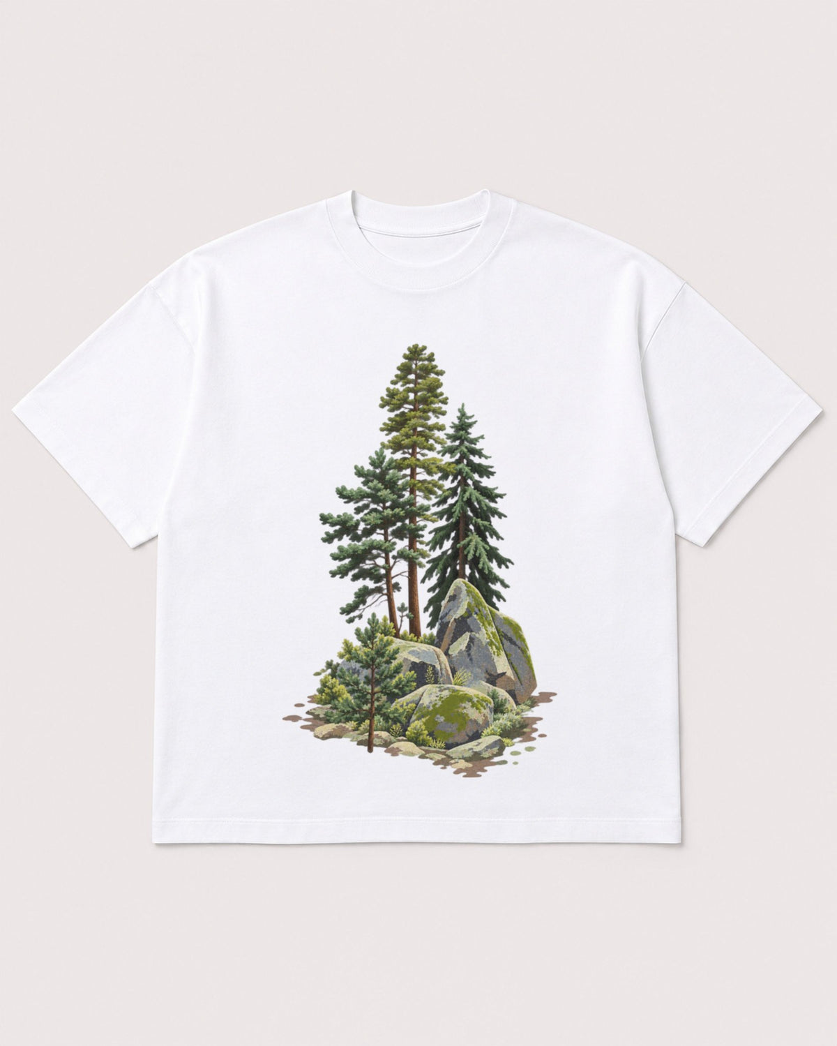 Mockup Boxy Heavyweight Tee White product