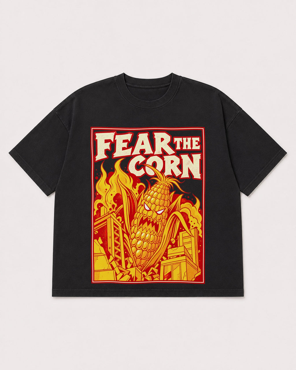 Mockup Boxy Heavyweight Tee Black product