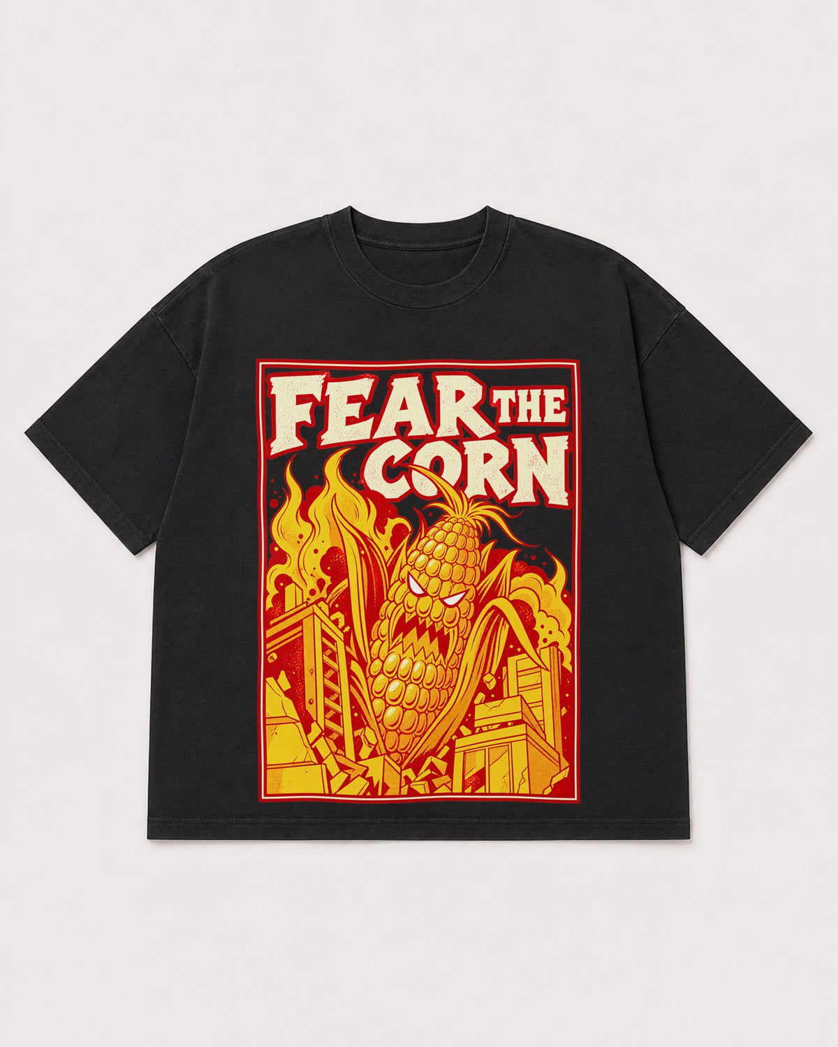 Mockup Boxy Heavyweight Tee Black product