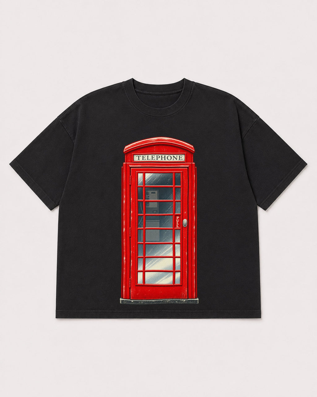 Mockup Boxy Heavyweight Tee Black product