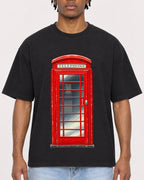 Mockup Boxy Heavyweight Tee Black male close-up 05