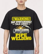 Mockup Boxy Heavyweight Tee Black male close-up 01