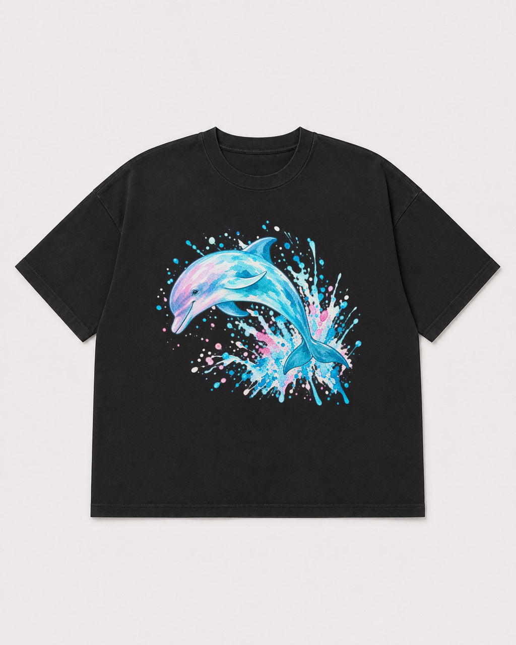 Mockup Boxy Heavyweight Tee Black product