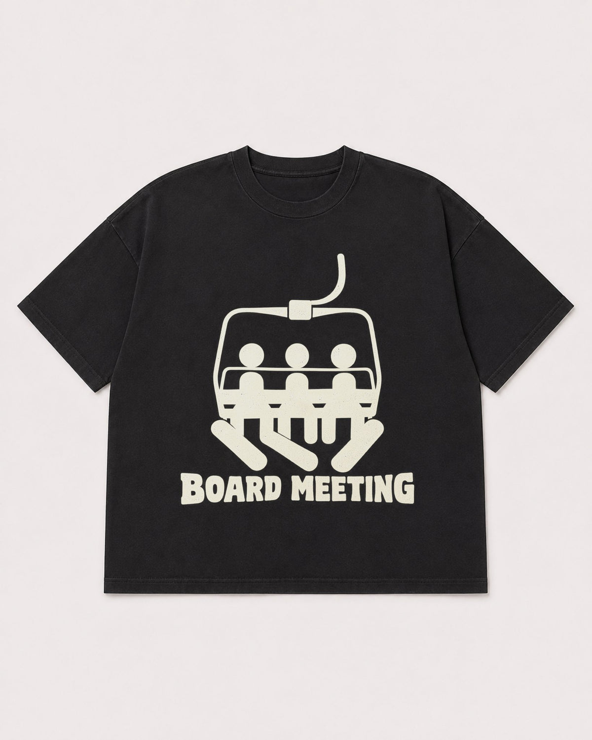 Mockup Boxy Heavyweight Tee Black product