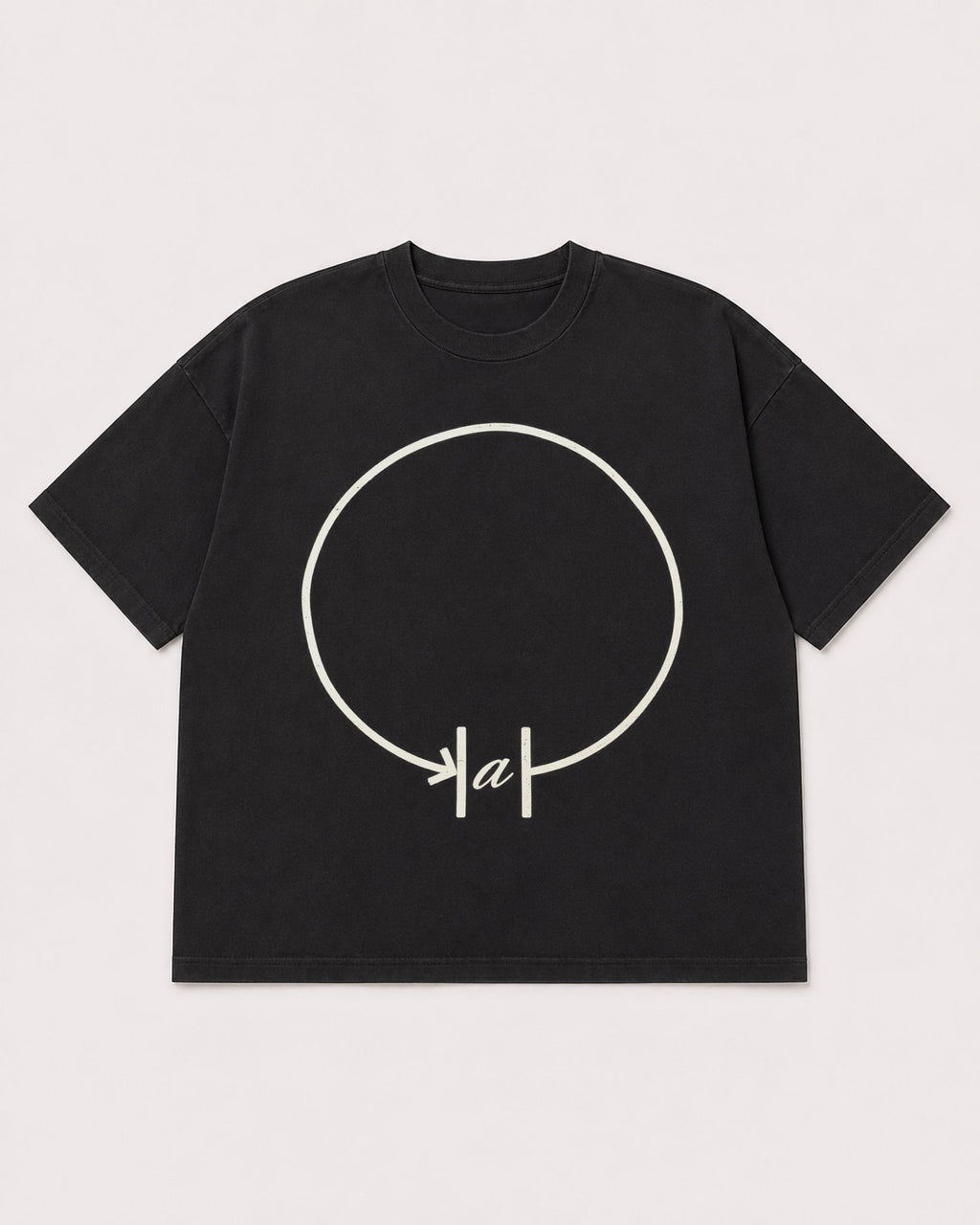 Mockup Boxy Heavyweight Tee Black product
