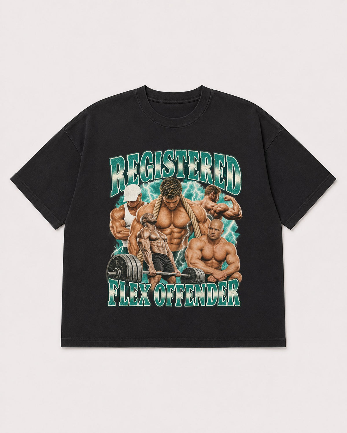 Mockup Boxy Heavyweight Tee Black product