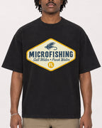 Mockup Boxy Heavyweight Tee Black male close-up 04