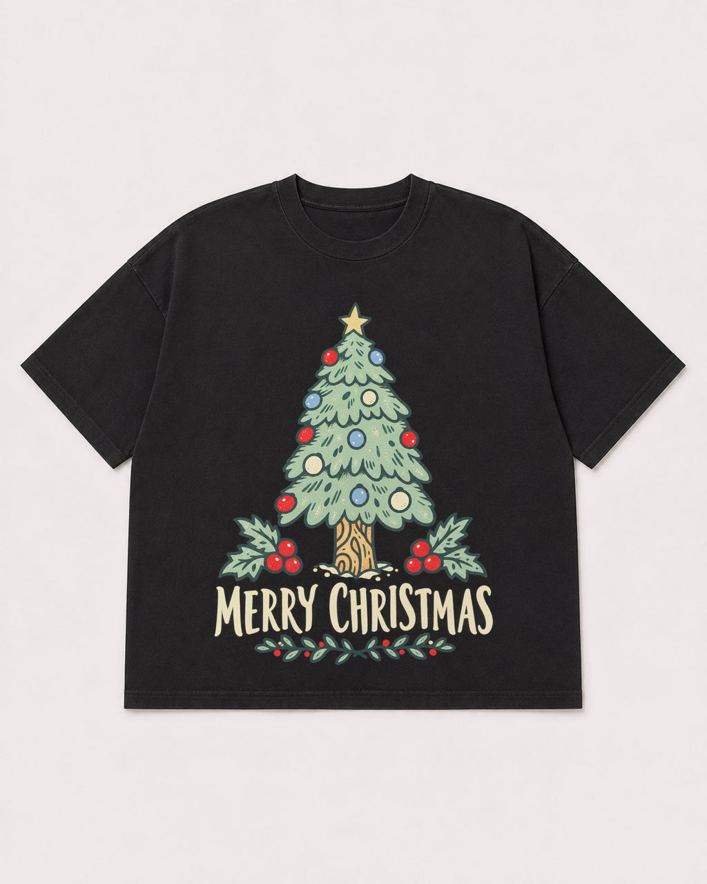 Mockup Boxy Heavyweight Tee Black product