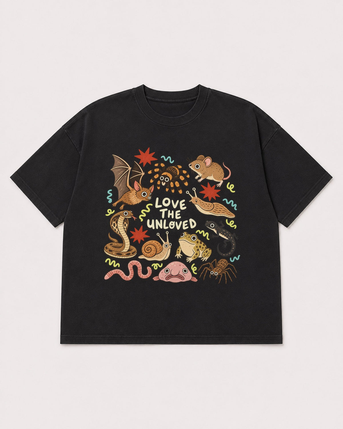 Mockup Boxy Heavyweight Tee Black product