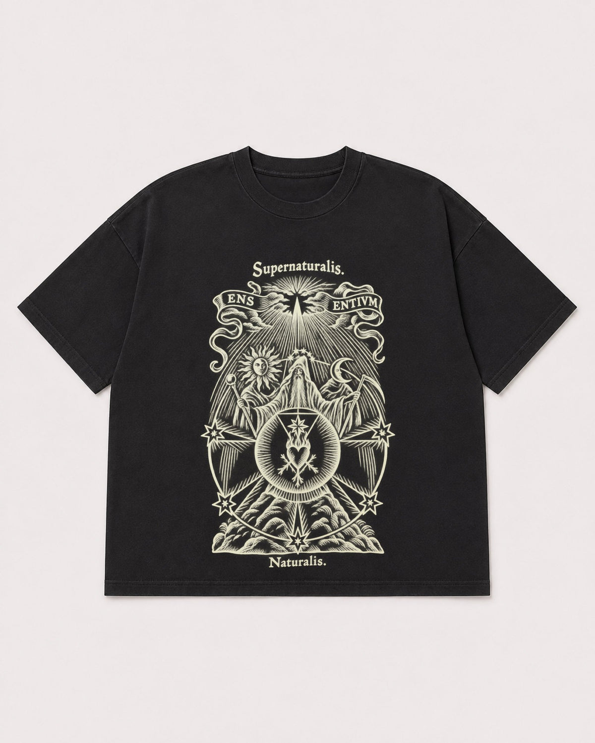 Mockup Boxy Heavyweight Tee Black product
