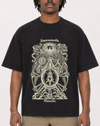 Mockup Boxy Heavyweight Tee Black male close-up 04