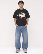 Mockup Boxy Heavyweight Tee Black male full-body 06