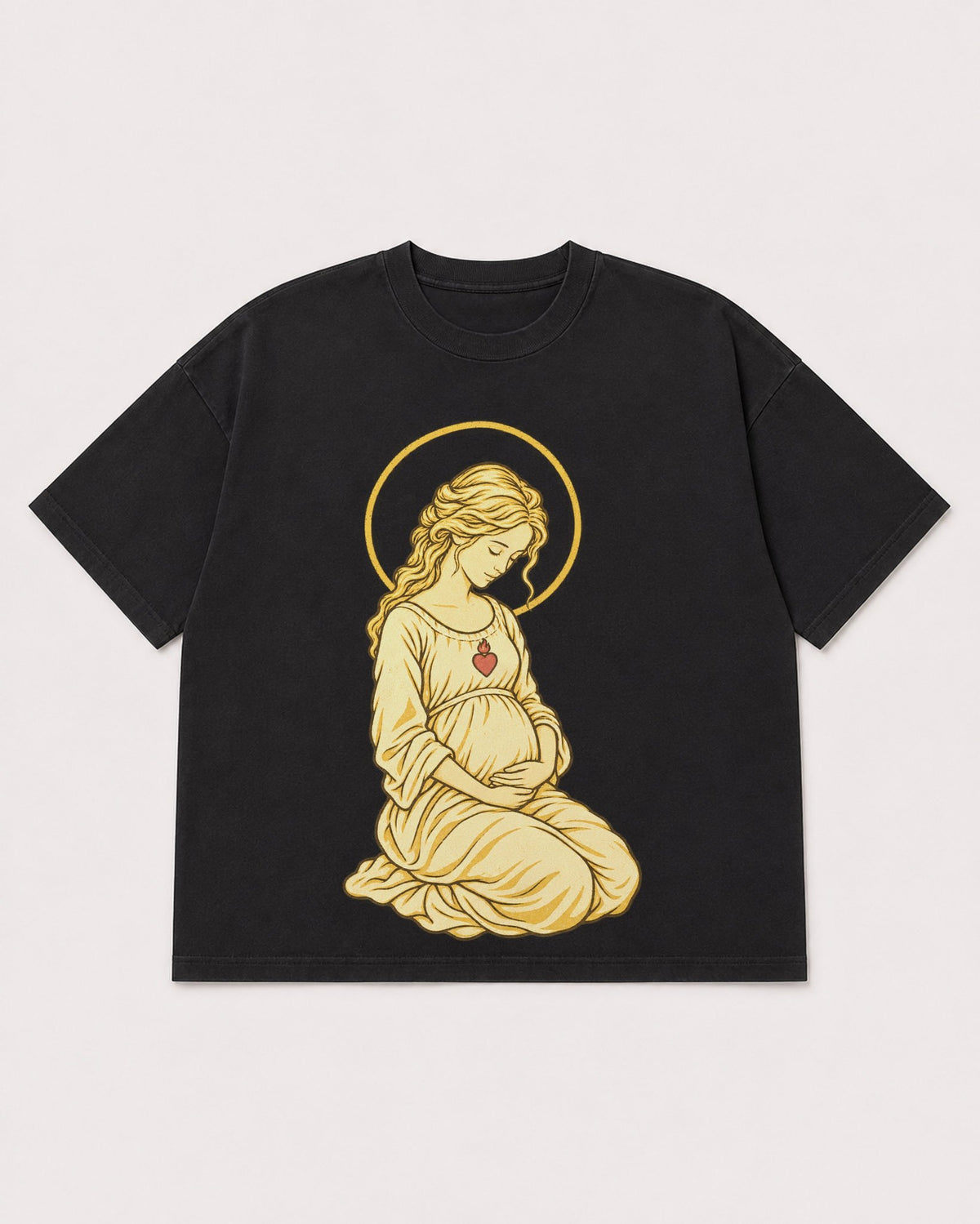 Mockup Boxy Heavyweight Tee Black product