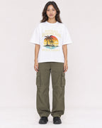 Mockup Boxy Heavyweight Tee White female full-body 02