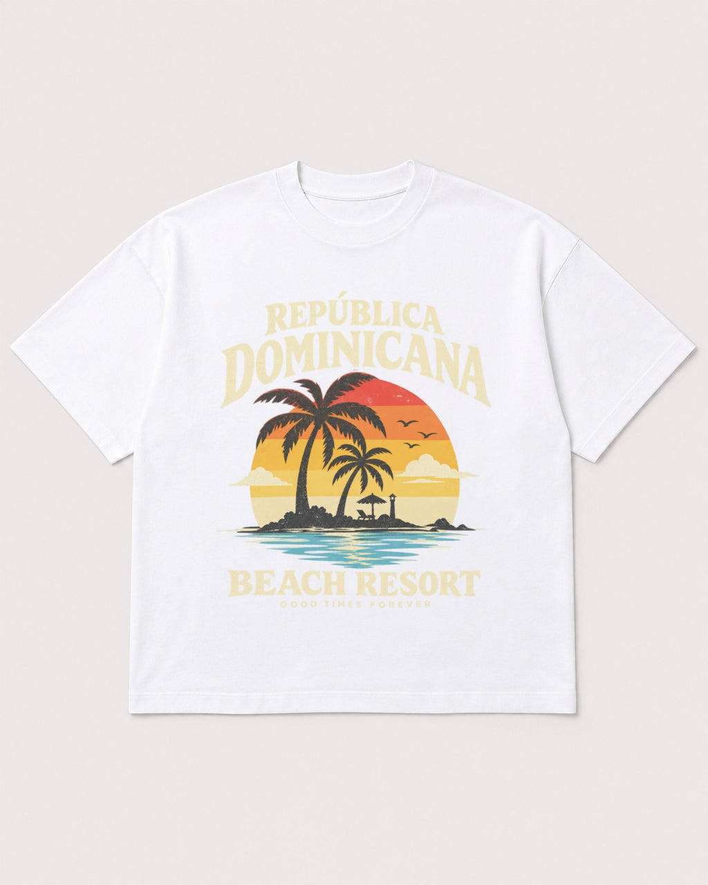 Mockup Boxy Heavyweight Tee White product