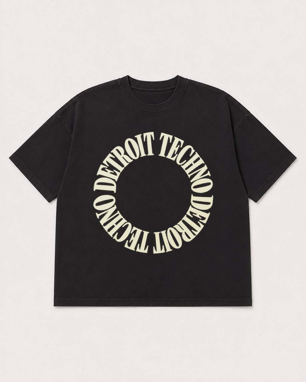 Mockup Boxy Heavyweight Tee Black product